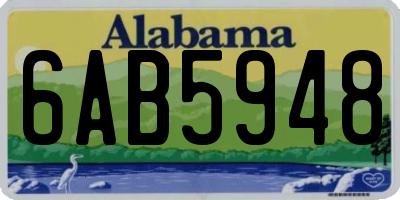 AL license plate 6AB5948