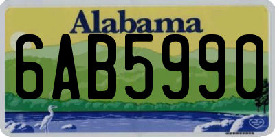 AL license plate 6AB5990