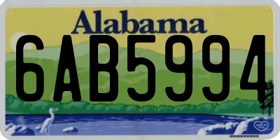 AL license plate 6AB5994