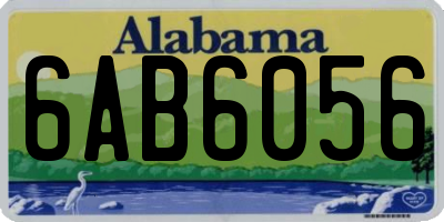 AL license plate 6AB6056