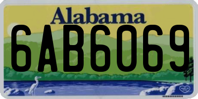 AL license plate 6AB6069