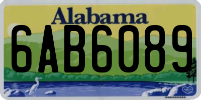 AL license plate 6AB6089