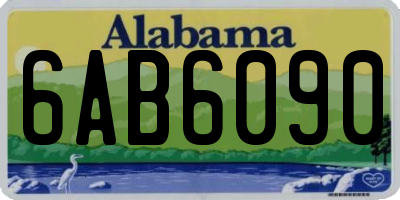 AL license plate 6AB6090