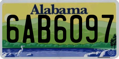 AL license plate 6AB6097