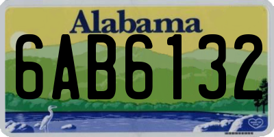 AL license plate 6AB6132