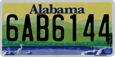 AL license plate 6AB6144