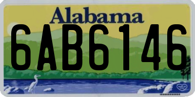 AL license plate 6AB6146