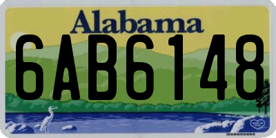AL license plate 6AB6148
