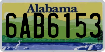 AL license plate 6AB6153