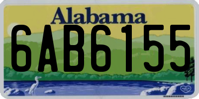 AL license plate 6AB6155