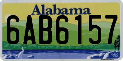 AL license plate 6AB6157