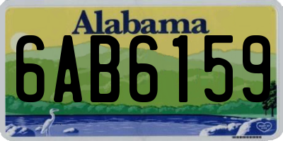 AL license plate 6AB6159