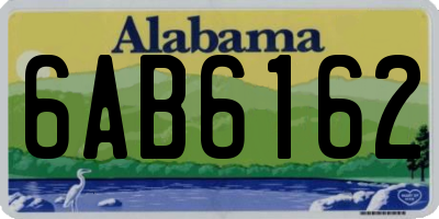AL license plate 6AB6162