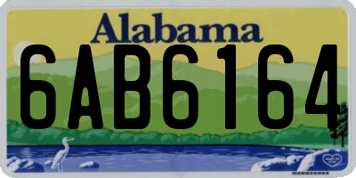 AL license plate 6AB6164