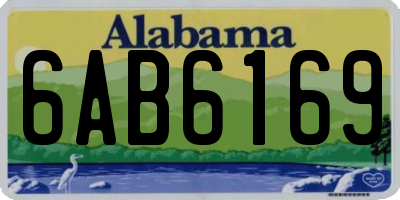 AL license plate 6AB6169