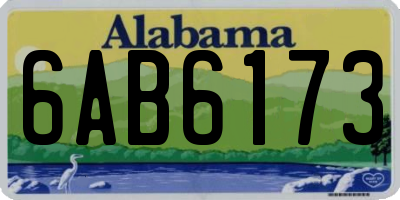 AL license plate 6AB6173