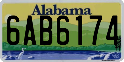 AL license plate 6AB6174