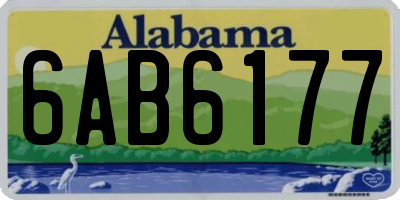 AL license plate 6AB6177