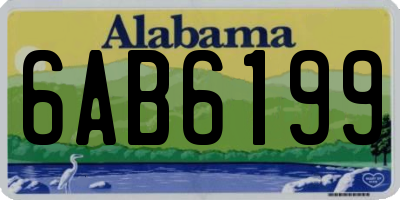 AL license plate 6AB6199