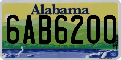 AL license plate 6AB6200