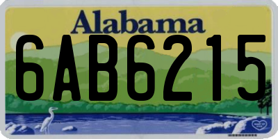 AL license plate 6AB6215