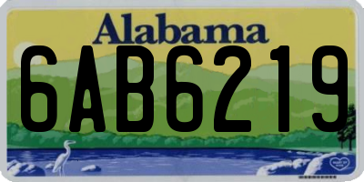 AL license plate 6AB6219