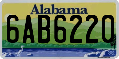 AL license plate 6AB6220