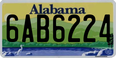 AL license plate 6AB6224