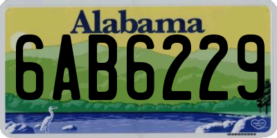 AL license plate 6AB6229