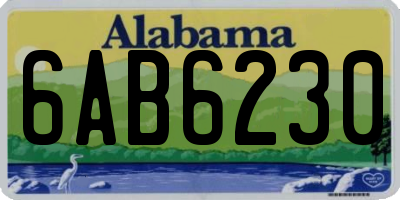 AL license plate 6AB6230