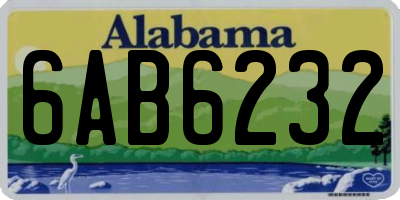 AL license plate 6AB6232