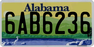 AL license plate 6AB6236
