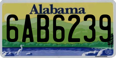 AL license plate 6AB6239