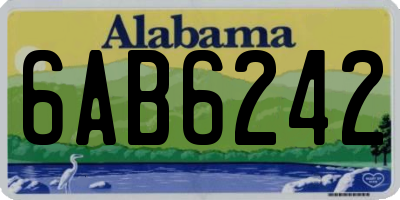AL license plate 6AB6242