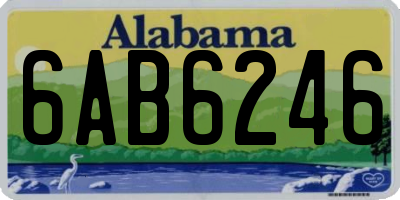 AL license plate 6AB6246