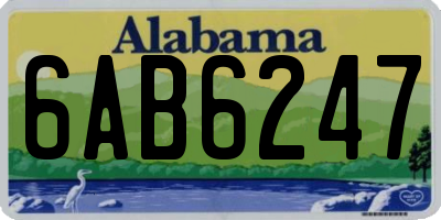 AL license plate 6AB6247