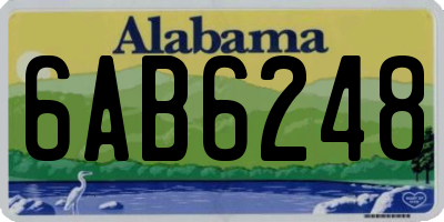 AL license plate 6AB6248