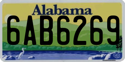 AL license plate 6AB6269
