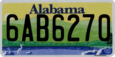 AL license plate 6AB6270