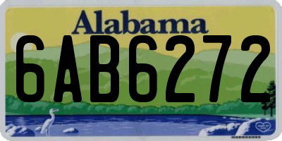 AL license plate 6AB6272