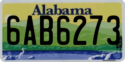 AL license plate 6AB6273