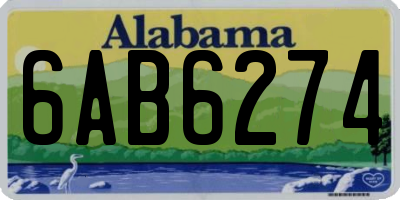 AL license plate 6AB6274