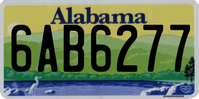 AL license plate 6AB6277