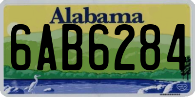 AL license plate 6AB6284
