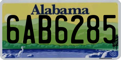 AL license plate 6AB6285