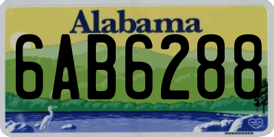 AL license plate 6AB6288