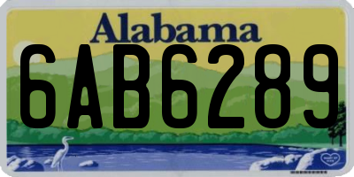 AL license plate 6AB6289