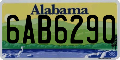 AL license plate 6AB6290