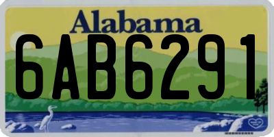 AL license plate 6AB6291