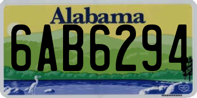 AL license plate 6AB6294